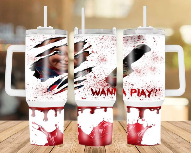 Halloween Chucky Child #8217;S Play Movies Custom Stanley Quencher 40Oz Stainless Steel