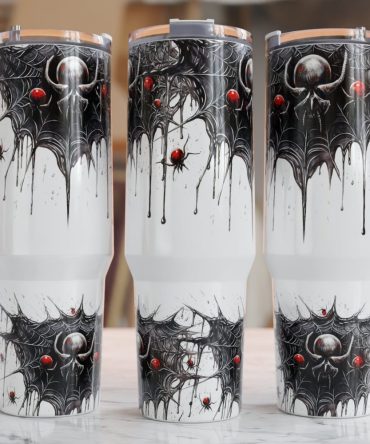 Halloween Goth Spider Custom Stanley Quencher 40Oz Stainless Steel Tumbler With Handle