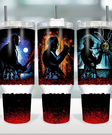 Halloween Horror Characters Movies Custom Stanley Quencher 40Oz Stainless Steel Tumbler With Handle