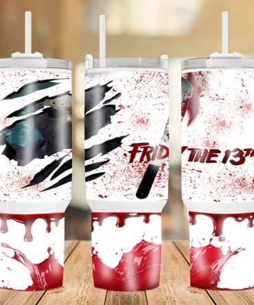 Halloween Jason Voorhees Friday The 13Th Movies Custom Stanley Quencher 40Oz Stainless Steel