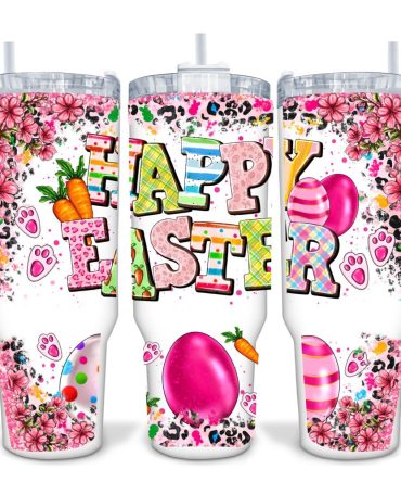 Happy Easter Custom Stanley Quencher 40Oz Stainless Steel