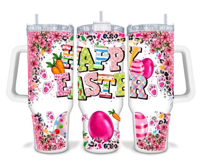 Happy Easter Custom Stanley Quencher 40Oz Stainless Steel