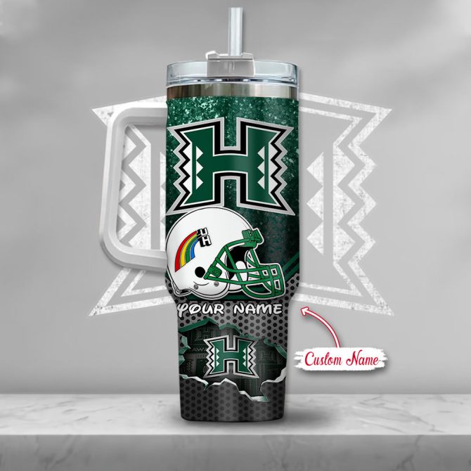 Hawaii Rainbow Warriors Ncaa Mickey Mouse Custom Stanley Quencher 40Oz Stainless Steel Tumbler With Handle - Image 3
