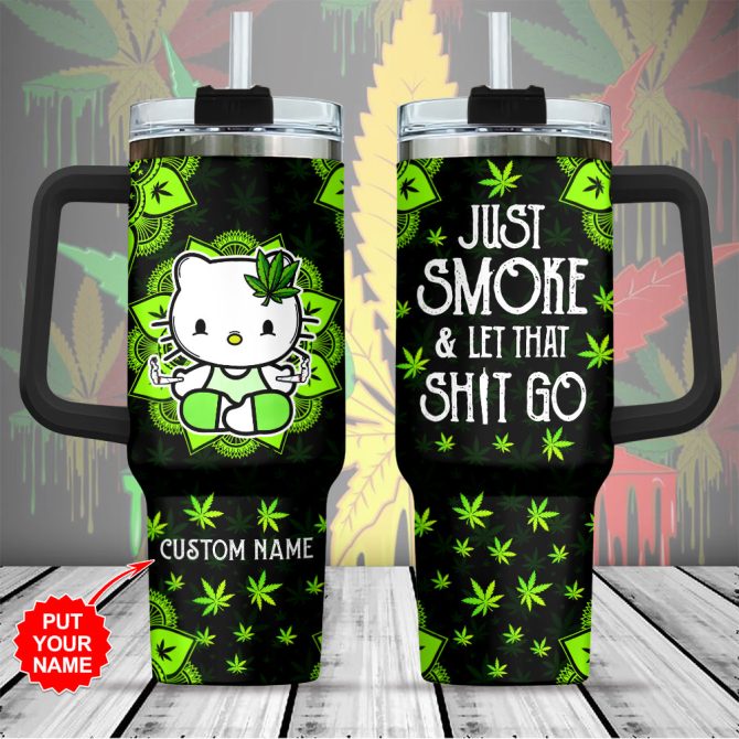 Hello Kitty Custom Stanley Quencher 40Oz Stainless Steel Tumbler With Handle
