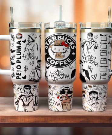 Hello Kitty Starbucks Coffee Custom Stanley Quencher 40Oz Stainless Steel Tumbler With Handle