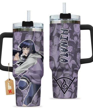 Hinata Hyuga Dragon Ball Anime Custom Stanley Quencher 40Oz Stainless Steel Tumbler With Handle