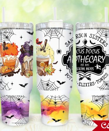 Hocus Pocus Movies Custom Stanley Quencher 40Oz Stainless Steel Tumbler With Handle