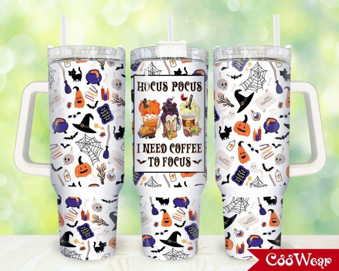 Hocus Pocus Movies Custom Stanley Quencher 40Oz Stainless Steel Tumbler With Handle