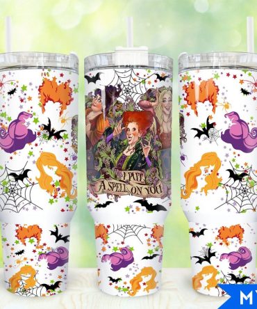 Hocus Pocus Movies Custom Stanley Quencher 40Oz Stainless Steel Tumbler With Handle