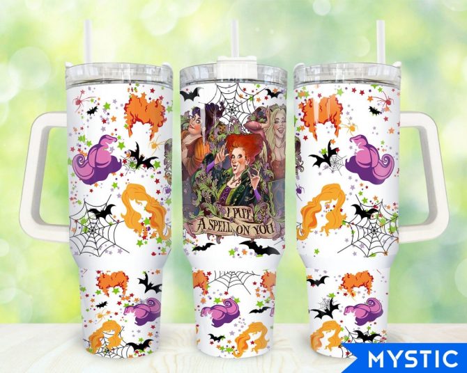 Hocus Pocus Movies Custom Stanley Quencher 40Oz Stainless Steel Tumbler With Handle