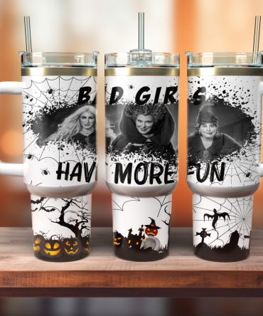 Hocus Pocus Movies Custom Stanley Quencher 40Oz Stainless Steel Tumbler With Handle