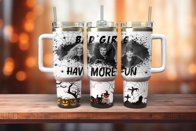 Hocus Pocus Movies Custom Stanley Quencher 40Oz Stainless Steel Tumbler With Handle