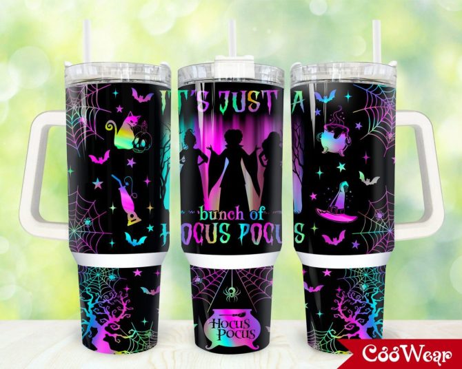 Hocus Pocus Movies Custom Stanley Quencher 40Oz Stainless Steel Tumbler With Handle