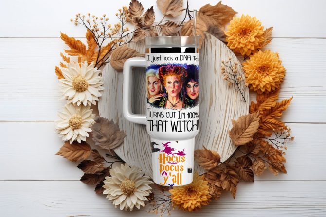 Hocus Pocus Movies Custom Stanley Quencher 40Oz Stainless Steel Tumbler With Handle - Image 2