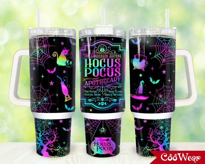 Hocus Pocus Movies Custom Stanley Quencher 40Oz Stainless Steel Tumbler With Handle