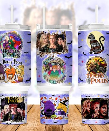 Hocus Pocus Movies Custom Stanley Quencher 40Oz Stainless Steel Tumbler With Handle