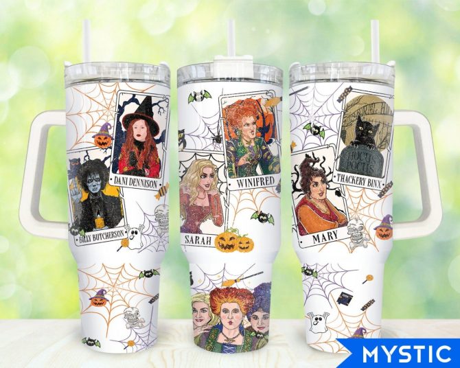 Hocus Pocus Movies Custom Stanley Quencher 40Oz Stainless Steel Tumbler With Handle