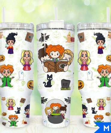 Hocus Pocus Movies Custom Stanley Quencher 40Oz Stainless Steel Tumbler With Handle