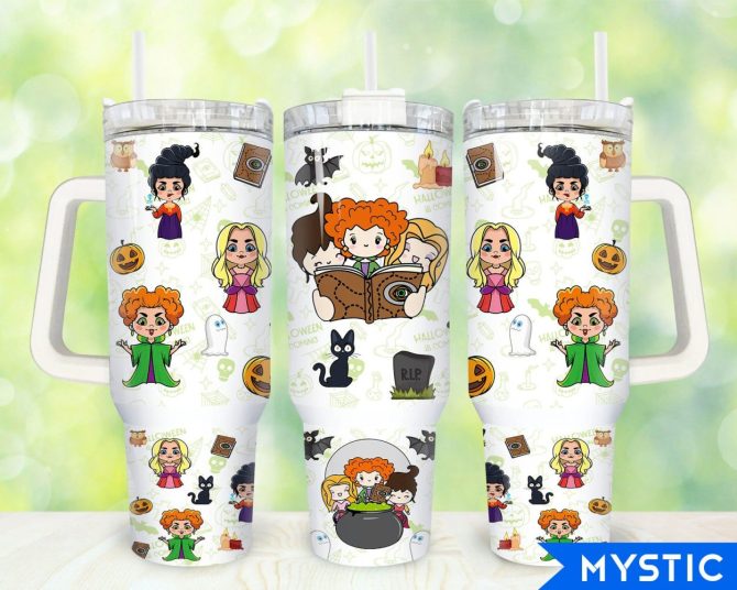 Hocus Pocus Movies Custom Stanley Quencher 40Oz Stainless Steel Tumbler With Handle