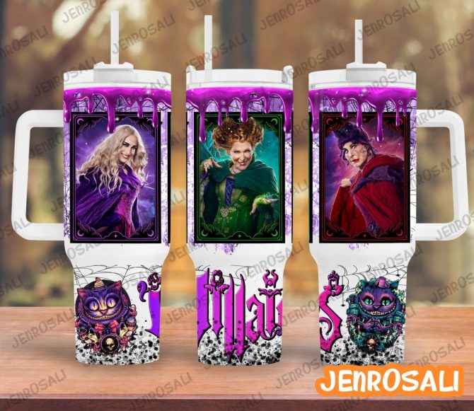 Hocus Pocus Movies Custom Stanley Quencher 40Oz Stainless Steel Tumbler With Handle