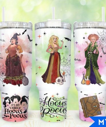 Hocus Pocus Movies Custom Stanley Quencher 40Oz Stainless Steel Tumbler With Handle
