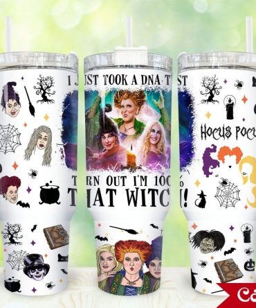 Hocus Pocus Movies Custom Stanley Quencher 40Oz Stainless Steel Tumbler With Handle