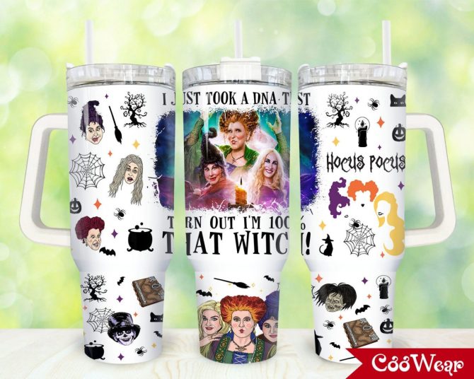 Hocus Pocus Movies Custom Stanley Quencher 40Oz Stainless Steel Tumbler With Handle