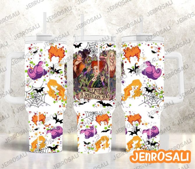 Hocus Pocus Movies Custom Stanley Quencher 40Oz Stainless Steel Tumbler With Handle
