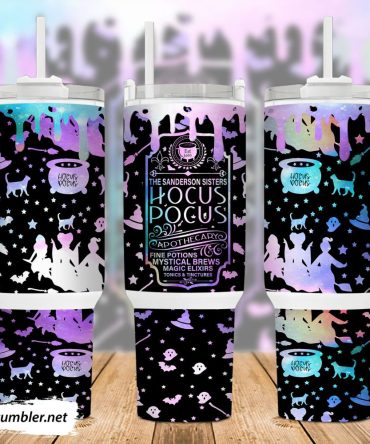 Hocus Pocus Movies Custom Stanley Quencher 40Oz Stainless Steel Tumbler With Handle