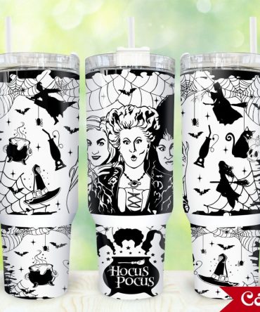Hocus Pocus Movies Custom Stanley Quencher 40Oz Stainless Steel Tumbler With Handle