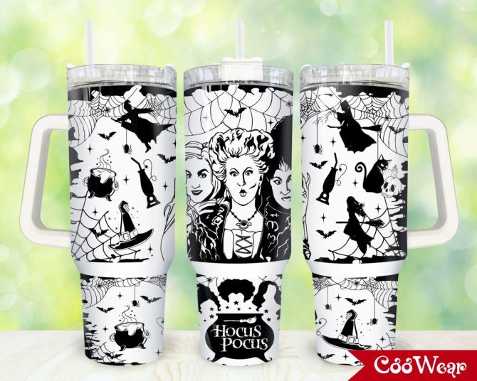 Hocus Pocus Movies Custom Stanley Quencher 40Oz Stainless Steel Tumbler With Handle