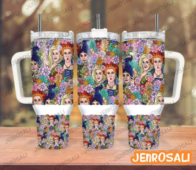 Hocus Pocus Movies Custom Stanley Quencher 40Oz Stainless Steel Tumbler With Handle
