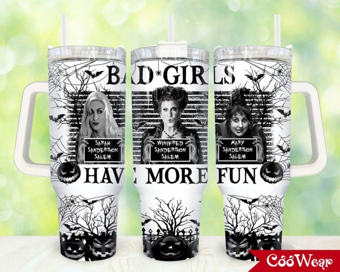 Hocus Pocus Movies Custom Stanley Quencher 40Oz Stainless Steel Tumbler With Handle