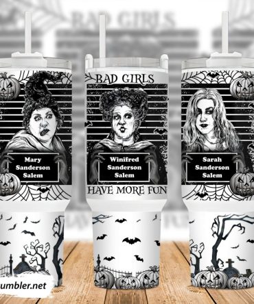 Hocus Pocus Movies Custom Stanley Quencher 40Oz Stainless Steel Tumbler With Handle