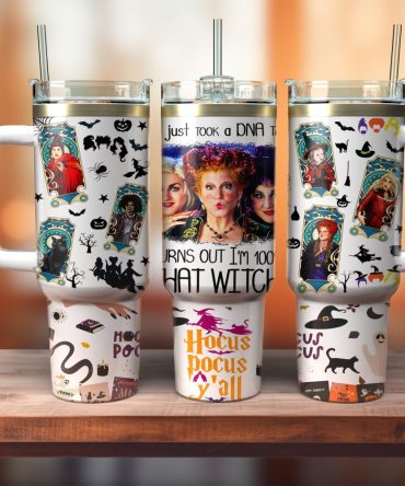 Hocus Pocus Movies Custom Stanley Quencher 40Oz Stainless Steel Tumbler With Handle