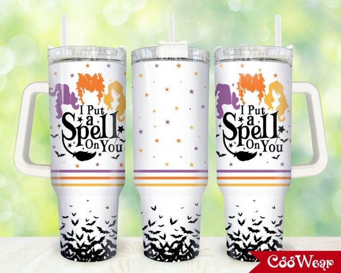 Hocus Pocus Movies Custom Stanley Quencher 40Oz Stainless Steel Tumbler With Handle