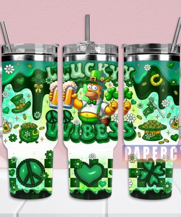 Homer Simpson Custom Stanley Quencher 40Oz Stainless Steel Tumbler With Handle