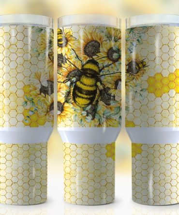 Honeycomb Custom Stanley Quencher 40Oz Stainless Steel Tumbler With Handle