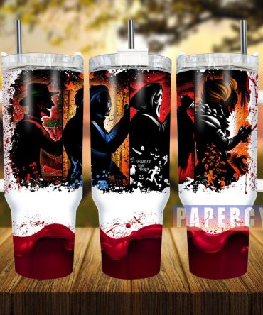Horror Characters Custom Stanley Quencher 40Oz Stainless Steel Tumbler With Handle