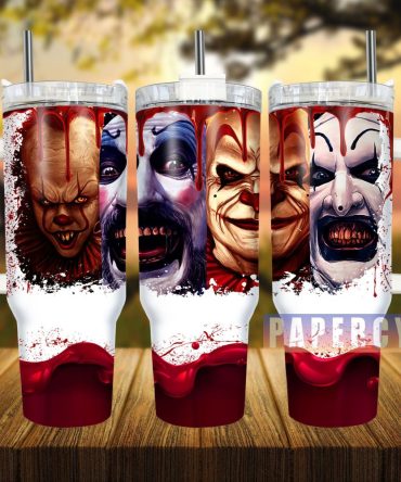 Horror Characters Custom Stanley Quencher 40Oz Stainless Steel Tumbler With Handle