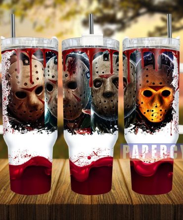 Horror Characters Custom Stanley Quencher 40Oz Stainless Steel Tumbler With Handle
