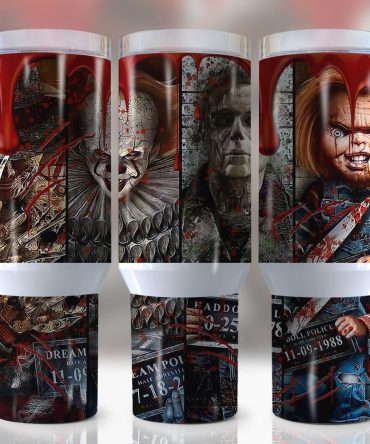 Horror Characters Movies Custom Stanley Quencher 40Oz Stainless Steel Tumbler With Handle