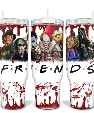 Horror Characters Movies Custom Stanley Quencher 40Oz Stainless Steel Tumbler With Handle