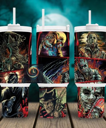 Horror Characters Movies Custom Stanley Quencher 40Oz Stainless Steel Tumbler With Handle