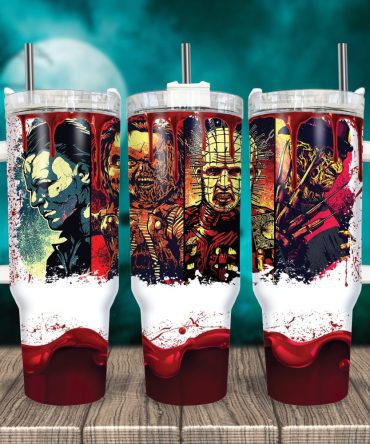 Horror Characters Movies Custom Stanley Quencher 40Oz Stainless Steel Tumbler With Handle