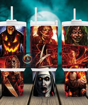 Horror Characters Movies Custom Stanley Quencher 40Oz Stainless Steel Tumbler With Handle