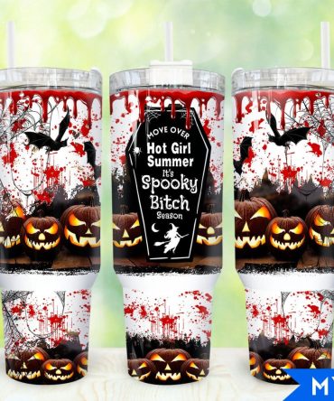 Horror Halloween Custom Stanley Quencher 40Oz Stainless Steel Tumbler With Handle