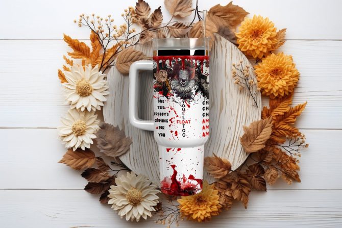 Horror Movie Characters Movies Custom Stanley Quencher 40Oz Stainless Steel Tumbler With Handle - Image 2