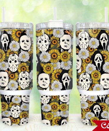 Horror Movies Characters Movies Custom Stanley Quencher 40Oz Stainless Steel Tumbler With Handle