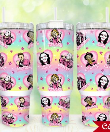 Horror Movies Characters Movies Custom Stanley Quencher 40Oz Stainless Steel Tumbler With Handle